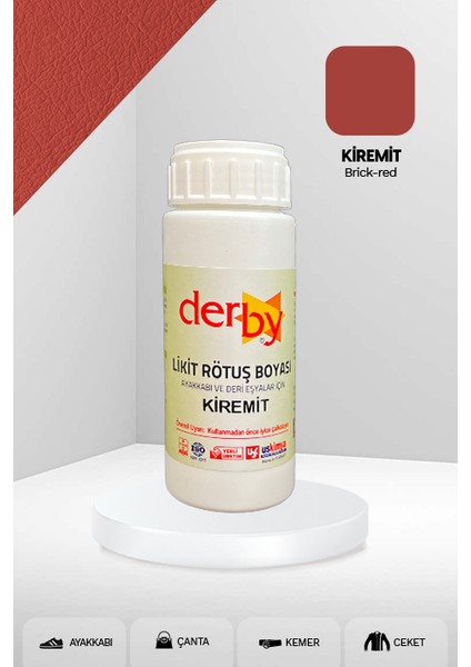 Deri Eşyalar Için Örtücü Yoğun Rötuş Boyası 100 ml - Kartela Renkleri