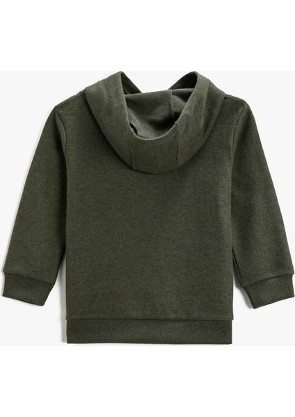 Basic Kapüşonlu Sweatshirt Dokulu fiyatları