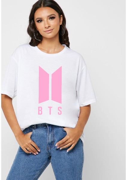 Bts Logo Oversize Tişört