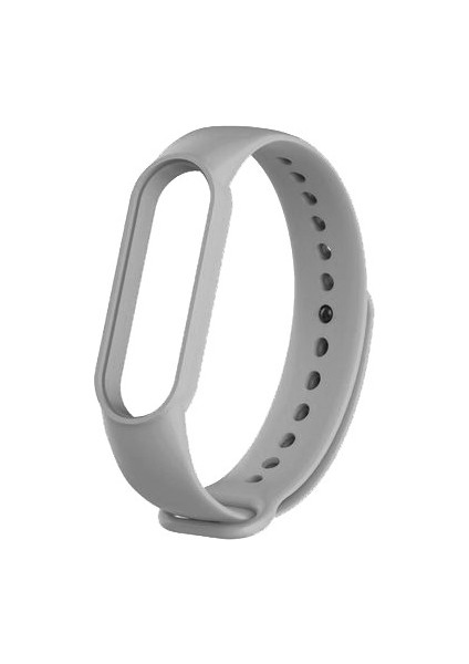 Mi Band 5-6 Için Silikon Kordon Gri