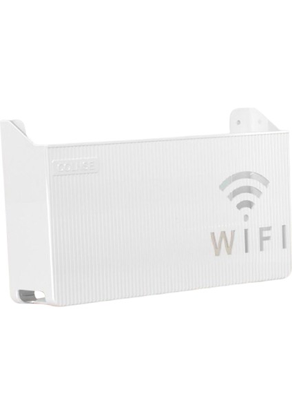 Yönlendirici Raf Duvarı Asma Office Için Çok Fonksiyonlu Kablo Braket Organizatörü Yeni Beyaz