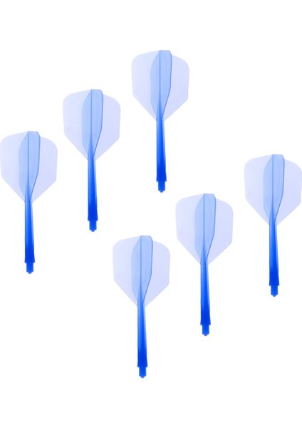 3x6 Parça Şeffaf 2ba Iplik Dart Milleri ve Dart Uçuşları Bağlantısı Mavi 3 Pc(Yurt Dışından)