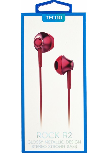 Rock R2 Kablolu Mikrofonlu Kulaklık Kırmızı fırsatları