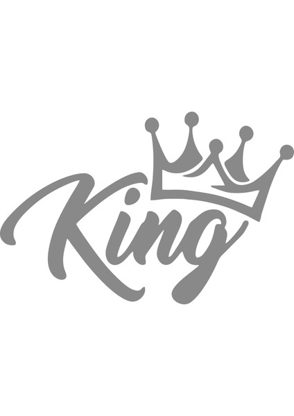 Kral Tacı King Oto Sticker Araba Cam Sticker