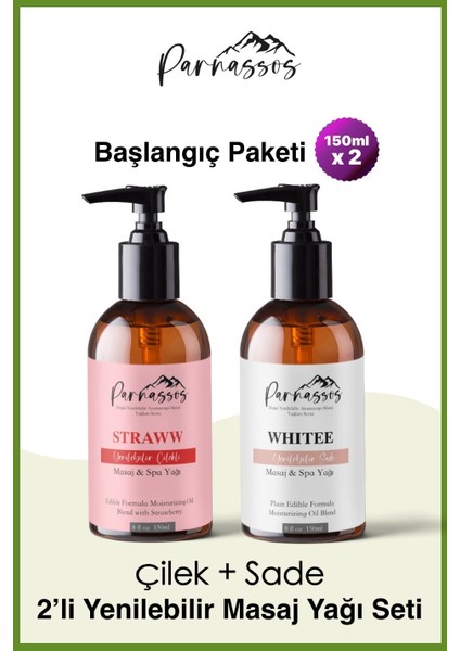 Çilek Özlü ve Sade Masaj Yağı 150 ml