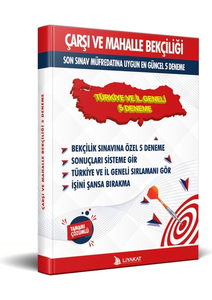 Çarşı ve Mahalle Bekçiliği Türkiye ve Il Geneli 5 Deneme (2023 Çarşı ve Mahalle Bekçiliği Alımına Özel)