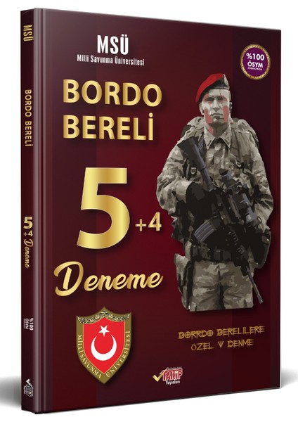 Msü Bordo Bereli 5+4 Deneme - 2023 Alımlarına Özel Hazırlık