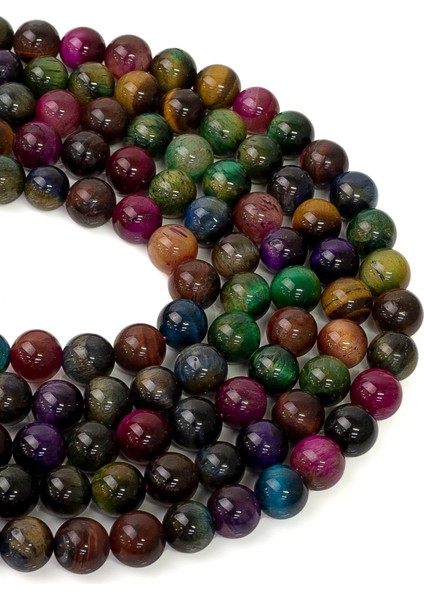 8 mm Renkli Kaplan Gözü Dizi