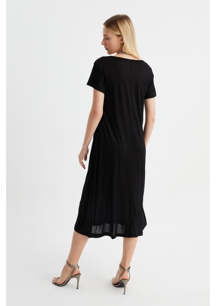 Kısa Kollu Salaş Elbise (B22-43600) fırsatları