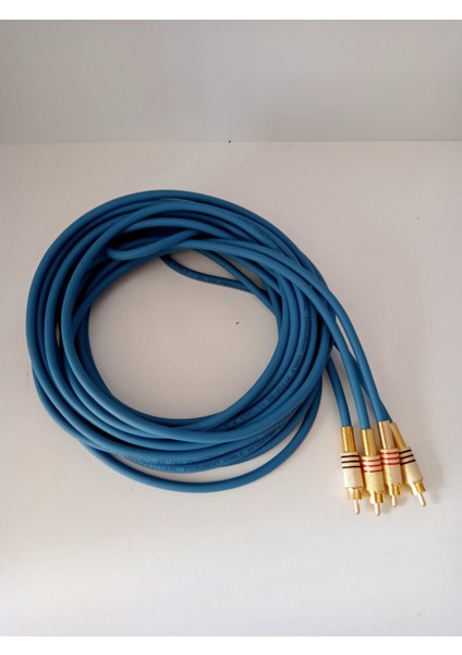 Amfi Rca Kablosu 5 Metre %100 Bakır Çok Renkli Rca Ses Aktarım Kablosu El Yapımı 5 Metre fiyatları