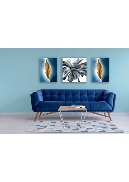 3 Parça Dekoratif Kanvas Tablo