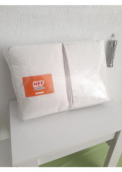 Otel Yastık Koruyucu Alez Kapitoneli Beyaz 50x70 cm 12'li