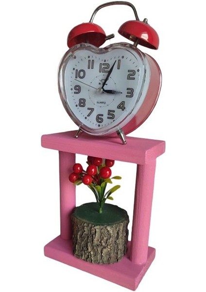 Ahşap Çam Ağacı Çiçeklik Saksılık Mumluk Raf 15*18 cm Çiçeksiz