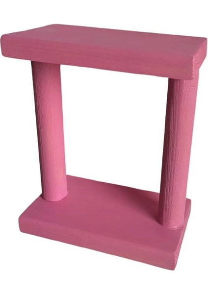 Ahşap Çam Ağacı Çiçeklik Saksılık Mumluk Raf 15*18 cm Çiçeksiz