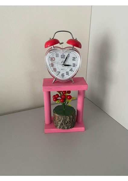 Ahşap Çam Ağacı Çiçeklik Saksılık Mumluk Raf 15*18 cm Çiçeksiz
