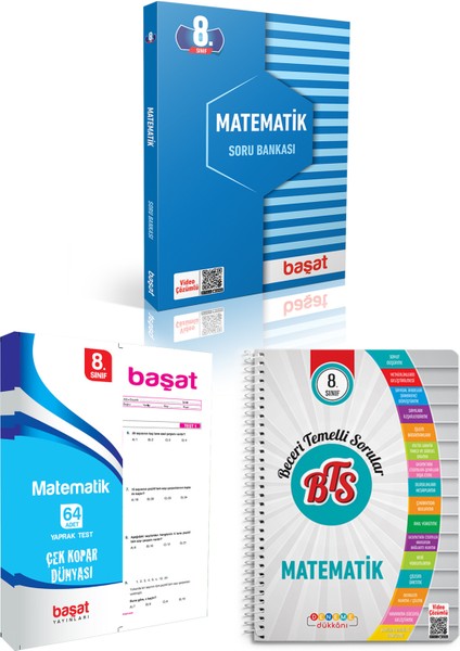 8. Sınıf Matematik Soru Bankası + Çek Kopar Yaprak Test + Beceri Temelli Sorular