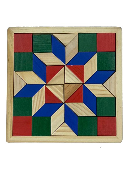 Eğitici Ahşap Oyuncak Mimoza Yapboz Tangram