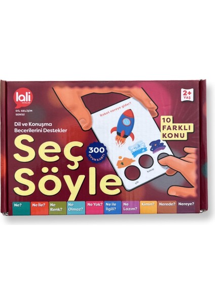 Seç Söyle Dil ve Konuşma Becerisi Kartları 300 Kart 2+ Yaş