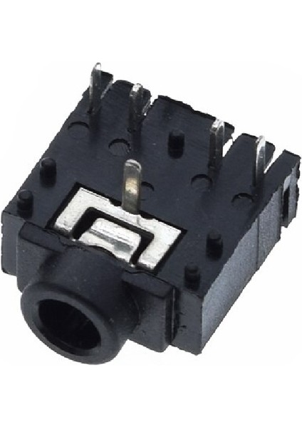 3.5mm Stereo Dişi Jak Kulaklık Mixer Mikrofon Amplifikatör Soketi Pcb Konnektör Siyah
