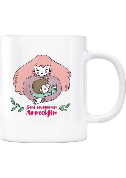 Anneler Gününe Özel Kupa Bardak - Seni Seviyorum Anneciğim
