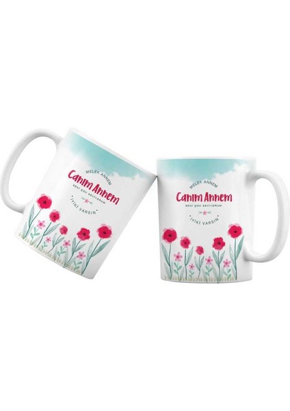 Anneler Gününe Özel Kupa Bardak - Melek Annem