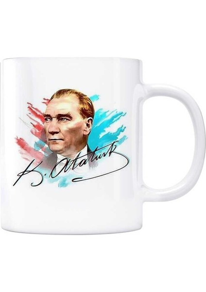 Atatürk Fotoğraflı Kupa Bardak