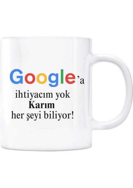 Google Kupa Bardak - Karım Her Şeyi Biliyor Google A Ihtiyaç Yok