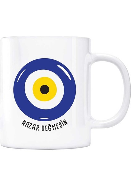 Nazar Boncuk Nazar Değmesin Kupa Bardak