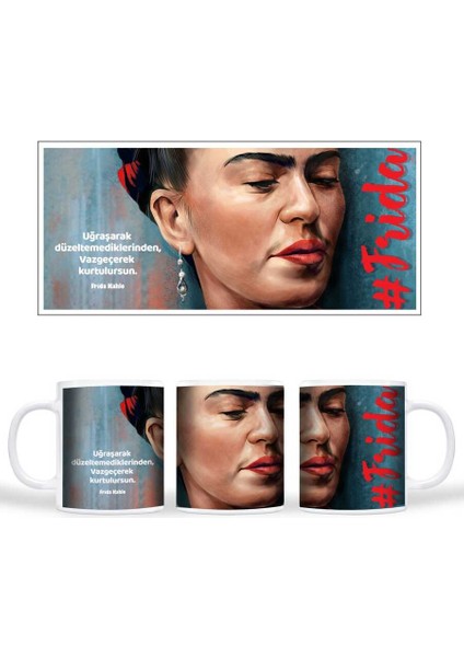 Frida Kahlo Kupa Bardak - Uğraşarak