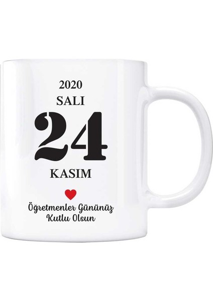 24 Kasım Öğretmenler Günü Maarif Takvimli Kupa Bardak