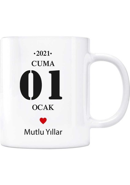 Yeni Yıl Kupa Bardak - Maarif Takvimli
