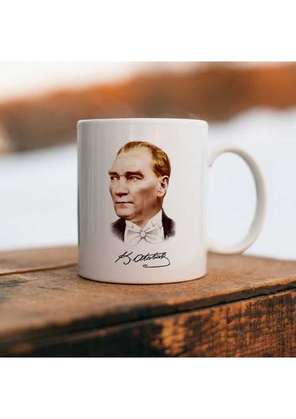 Baş Komutan Mustafa Kemal Atatürk Fotoğraflı Kupa