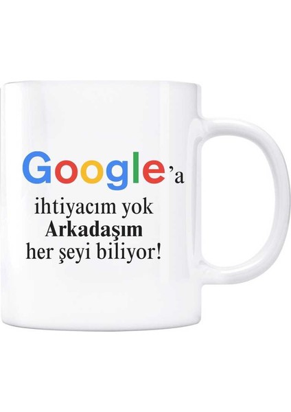 Google Kupa Bardak - Arkadaşım Her Şeyi Biliyor Google A Ihtiyaç Yok