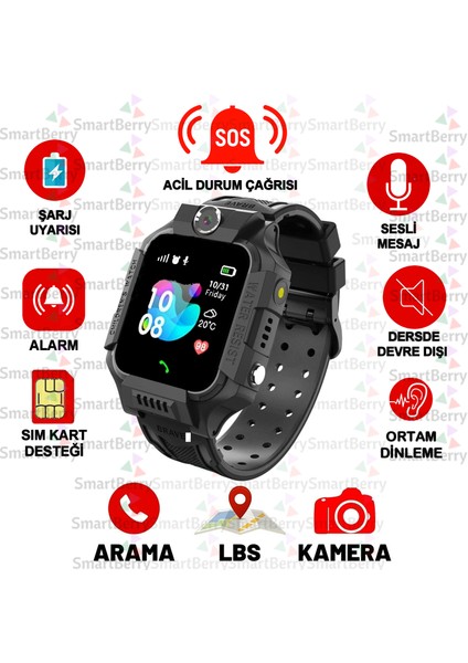Z2 LBS Konumlu Akıllı Çocuk Takip Saati Sim Kartlı Arama, Kameralı, Gizli Dinleme Özellikli fırsatları