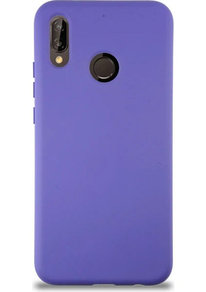 Caseworld Xiaomi Redmi Note 7 Kapak Içi Kadife Kamera Korumalı Lansman Silikon Kılıf - Mor