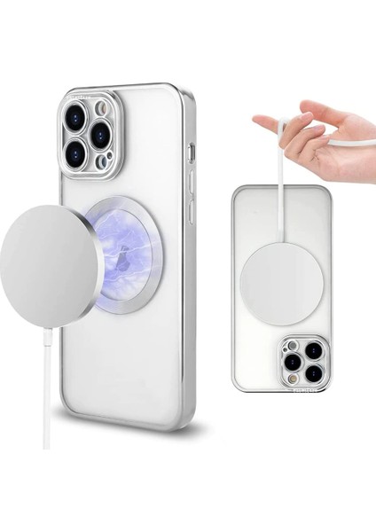 Apple Iphone 11 Pro Max Kılıf Kamera Çıkıntı Koruma Parlak Renkli Manyetik Magsafe Halkalı
