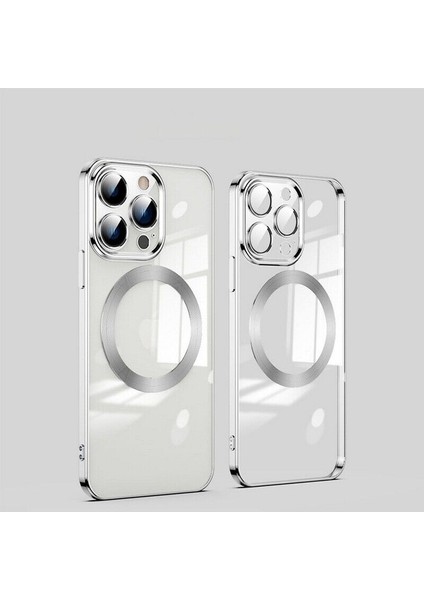 Apple Iphone 12 Kılıf Kamera Çıkıntı Koruma Parlak Renkli Manyetik Magsafe Halkalı Şeffaf modelleri