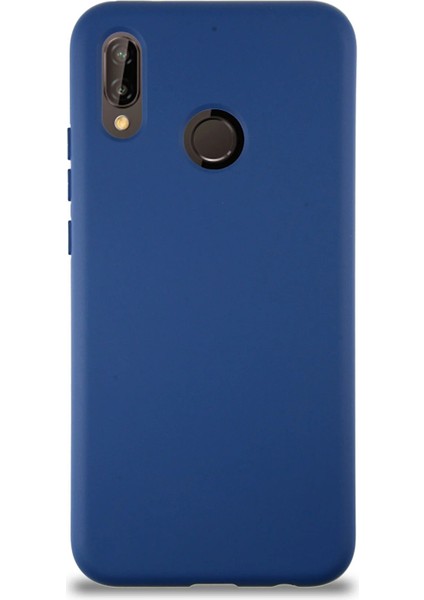 Xiaomi Redmi Note 7 Pro Kapak Içi Kadife Kamera Korumalı Lansman Silikon Kılıf - Lacivert