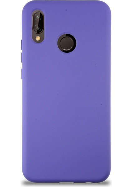 Caseworld Xiaomi Redmi Note 7 Pro Kapak Içi Kadife Kamera Korumalı Lansman Silikon Kılıf - Mor