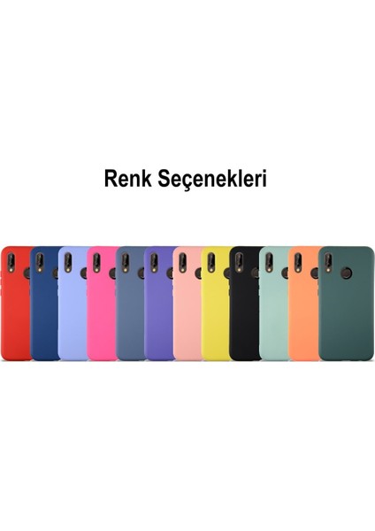 Caseworld Xiaomi Redmi Note 7 Pro Kapak Içi Kadife Kamera Korumalı Lansman Silikon Kılıf - Mor