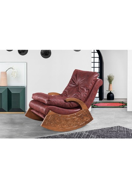 Hollywood Sallanan Koltuk & Tv Koltuğu Bordo-Ceviz fiyatları