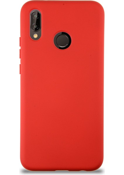 Xiaomi Redmi Note 7 Pro Kapak Içi Kadife Kamera Korumalı Lansman Silikon Kılıf - Kırmızı