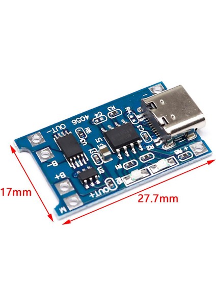 2 Adet Type-C Pil Şarj Devresi ( TP4056 )