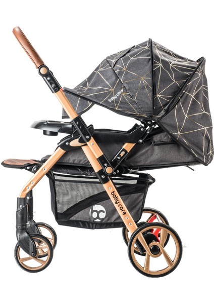 Baby Care 55 Maxi Pro Çift Yönlü Bebek Arabası Siyah