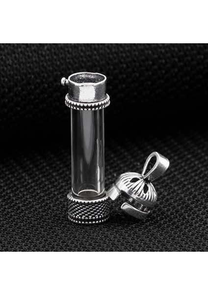 Açılabilir Cam Tüp Tasarımlı 925 Ayar Gümüş Cevşen Dua Kabı Kolye fiyatları