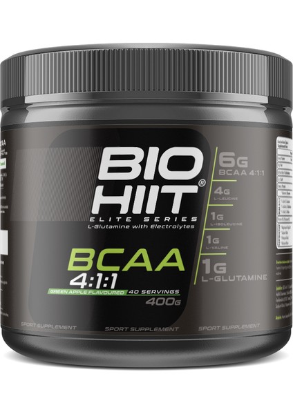 Bcaa Pro 4:1:1 - 400 gr 40 Servis - Yeşil Elma Aromalı