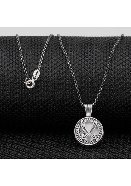 Cevşeni Kebir Dualı Zülfikar Kılıç Tasarımlı 925 Ayar Gümüş Kadın Kolye fiyatları