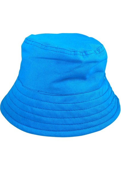 Kova Şapka Balıkçı Şapka Bucket Hat Mavi