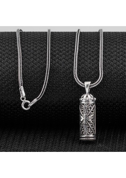 Kalp Tasarımlı Cevşeni Kebir Dualı 925 Ayar Gümüş Kolye fiyatları