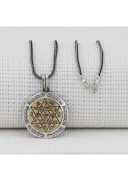 Ismi Azam Dualı Kalın Zincirli 925 Ayar Gümüş Kolye fiyatları